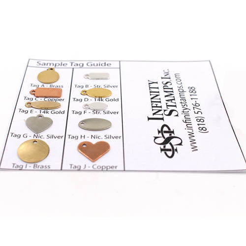 Jewelry Tags Sample Pack Infinity Stamps Inc